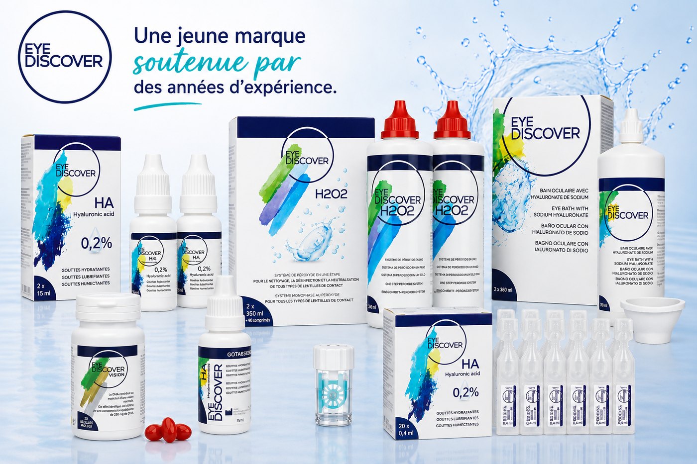 Gamme EYE DISCOVER pour le soin quotidien des yeux