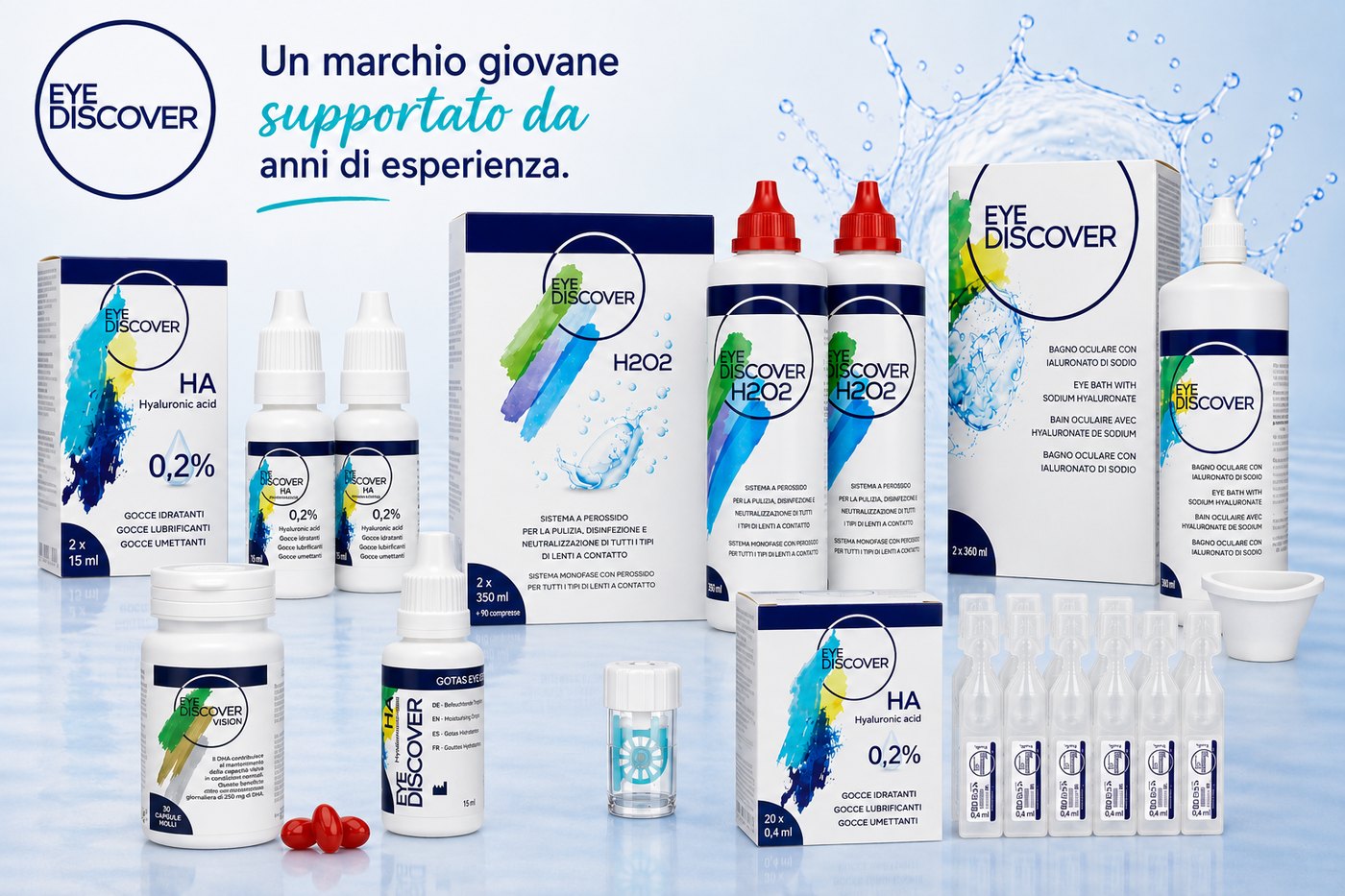 Gamma EYE DISCOVER per la cura quotidiana degli occhi